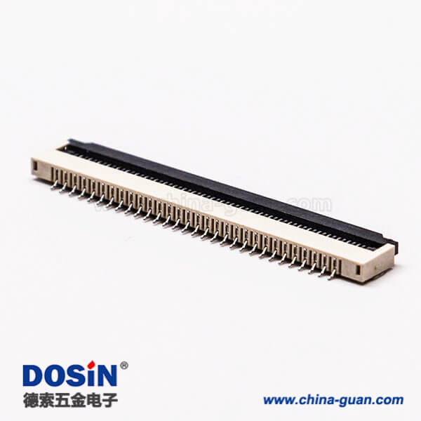 3 fpc排線插座1.0PH前掀蓋式注塑1.0mm下接觸2.0H