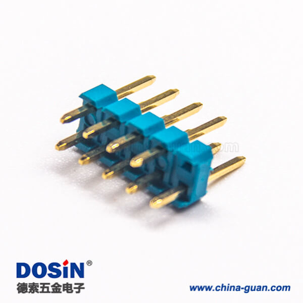 31 雙排直排插針綠色塑膠排針長10.8mm穿孔式10pcs