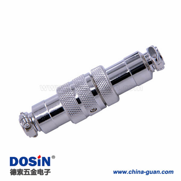 33-2 GX20航空對接插頭2芯電纜式直式公母圓形連接器