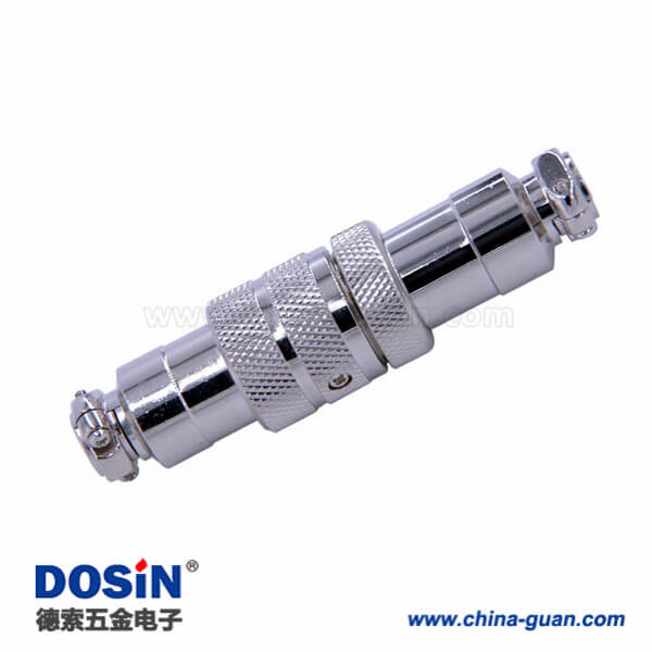 34-2 GX20對接航空插頭3芯接線式直式電子連接器