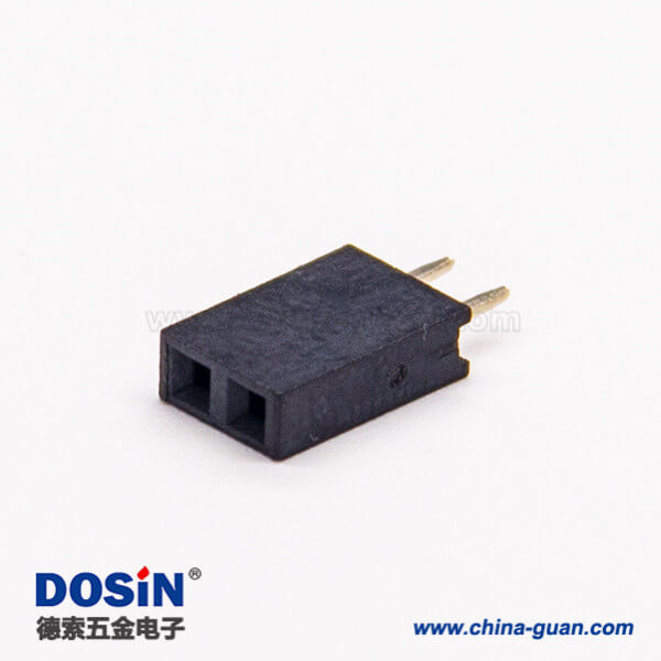 2孔直式排母單排間距2.54mm直插式連接器