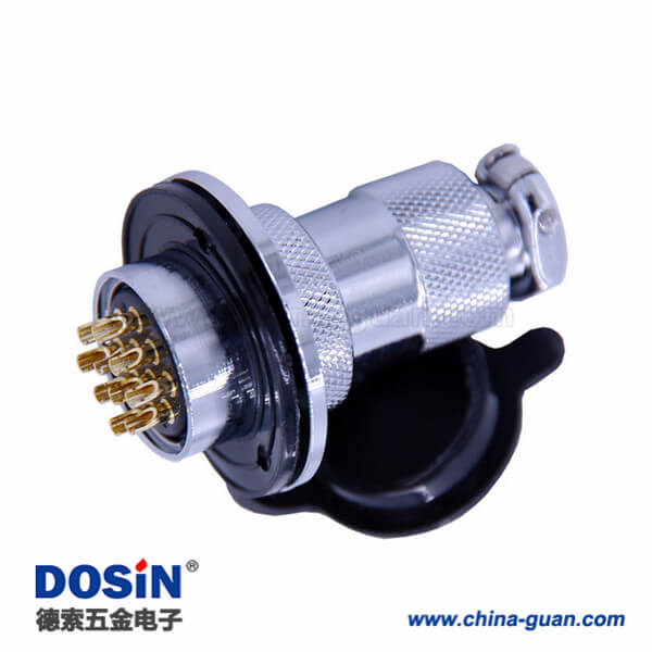 63 GX25航空插頭插座10芯大圓盤直式公母連接器5套