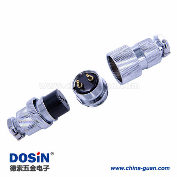 65-1 GX25防水對(duì)接型航空頭2芯公母對(duì)接直式連接器2套