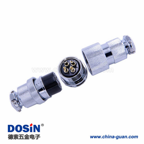 67-1 GX25連接器電動馬達(dá)機(jī)械用直式GX25-4芯公母對接航空頭2套