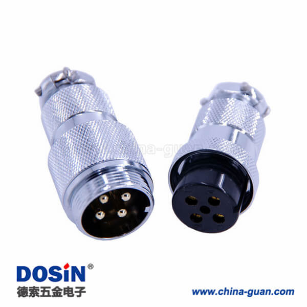67 GX25連接器電動(dòng)馬達(dá)機(jī)械用直式GX25-4芯公母對(duì)接航空頭2套