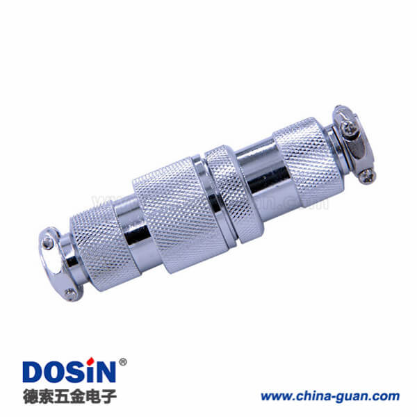 69-2 GX25法蘭公母頭6芯公頭母頭直式航空對接連接器2套