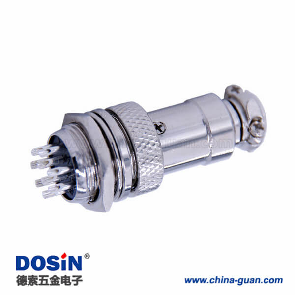 7-2 航空插頭插座GX16 9芯直式防水連接器