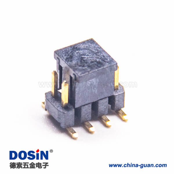 7 貼片雙排針間距2.0mm單塑直式插針長7.95mm4pcs