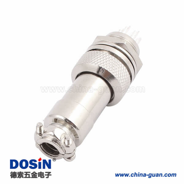 81 航空插頭及插座7芯公母直式航空連接器5套