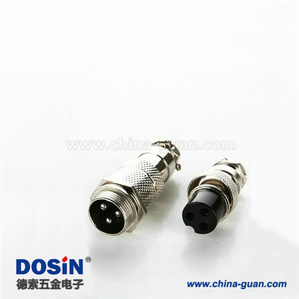 85-1 對接式GX12 3芯連接器公母圓形航空插頭5套