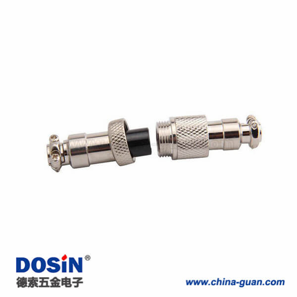 85 對接式GX12 3芯連接器公母圓形航空插頭5套