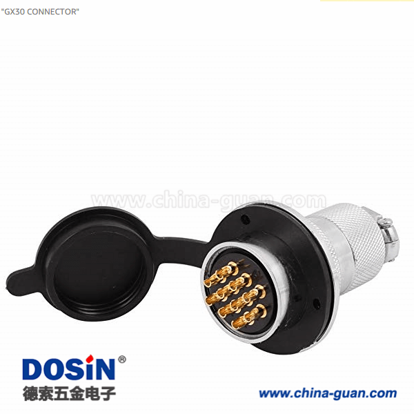 118 GX30 10芯圓形航空連接器大圓盤安裝插頭接線航空插頭插座