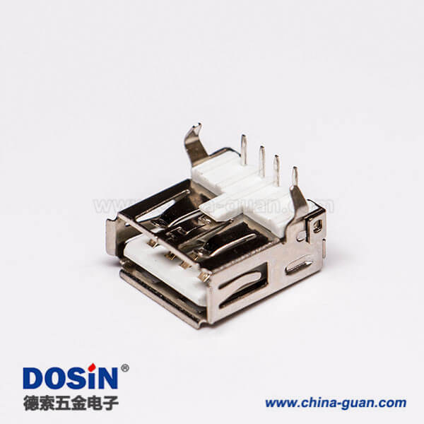 usb2.0接口type a彎式母頭插板接PCB板 usb2.0接口type a彎式母頭插板接PCB板