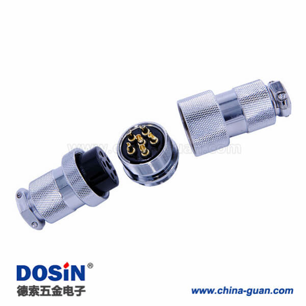 73-1 航空插頭GX30-6芯公頭母頭對接直式航空插頭2套