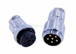 航空插頭GX30-6芯公頭母頭對(duì)接直式航空插頭2套