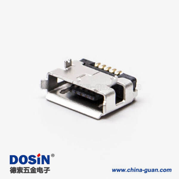 micro usb手機接口SMT母頭A型兩腳DIP 5.65 micro usb手機接口SMT母頭A型兩腳DIP 5.65