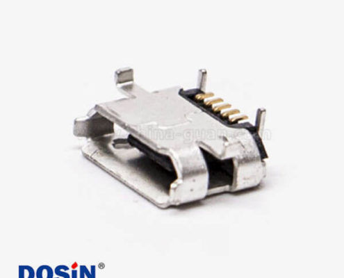 micro usb b接口5針母座SMT牛角型 7.20-4.85