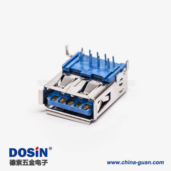 usb3.0母座連接器母頭彎式type a彎腳DIP插板 usb3.0母座連接器母頭彎式type a彎腳DIP插板