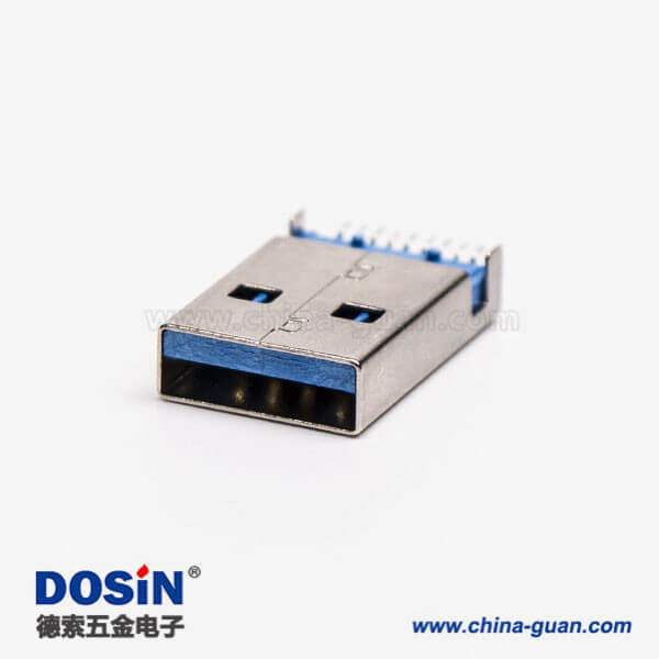 usb3.0公頭type a直式SMT沉板式接PCB板 usb3.0公頭type a直式SMT沉板式接PCB板