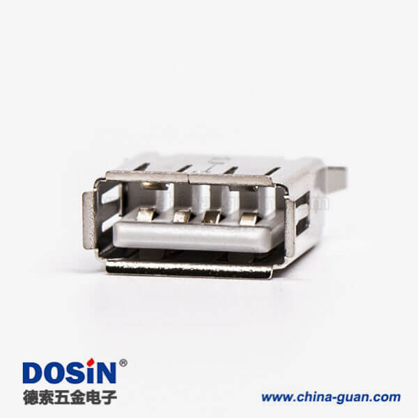 usb/a母座直插接PCB板白色膠芯彎腳 usb/a母座直插接PCB板白色膠芯彎腳