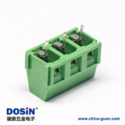 螺釘式PCB接線端子3芯綠色直式接PCB板綠色連接器 螺釘式PCB接線端子3芯綠色直式接PCB板綠色連接器