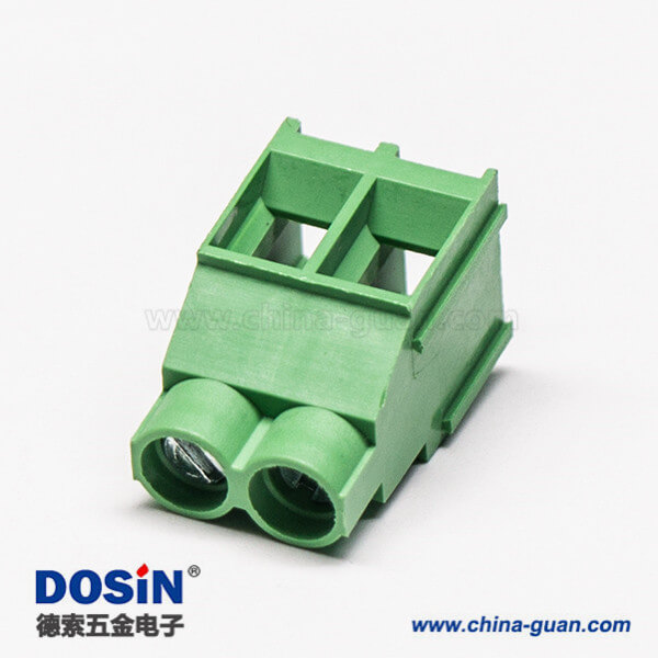 端子接線螺釘式2芯直式綠色接線端子 端子接線螺釘式2芯直式綠色接線端子