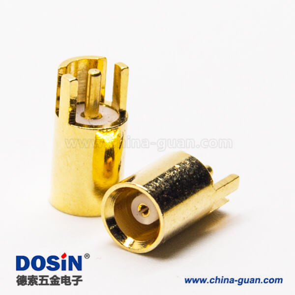 mcx插座母頭連接器180度插板接PCB板