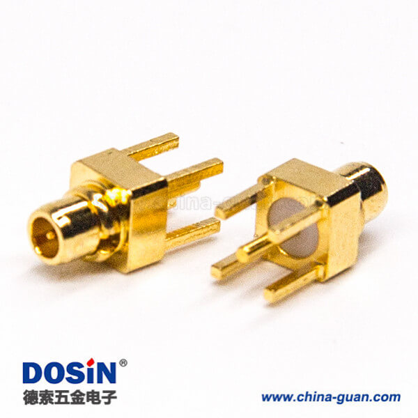 mmcx直式180度公頭連接器插板式接PCB板