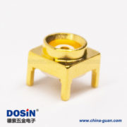 mcx系列射頻同軸連接器母頭直式鍍金穿孔式接PCB板 mcx系列射頻同軸連接器母頭直式鍍金穿孔式接PCB板