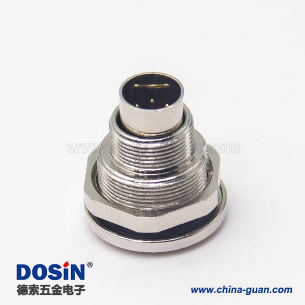 焊線式插座M9直式公頭前鎖穿墻焊線接面板接線 焊線式插座M9直式公頭前鎖穿墻焊線接面板接線