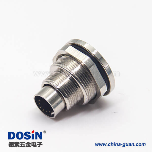 焊線式插座M9直式公頭前鎖穿墻焊線接面板接線 焊線式插座M9直式公頭前鎖穿墻焊線接面板接線