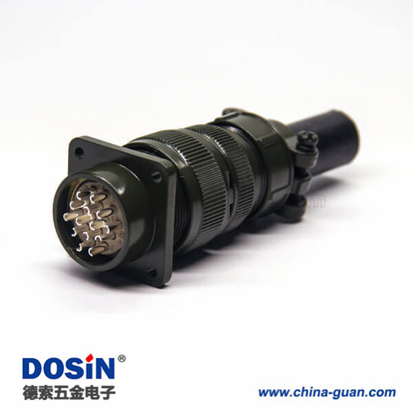 MS3106A20-17S 動力工防連接器14芯直式插頭 MS3106A20-17S 動力工防連接器14芯直式插頭