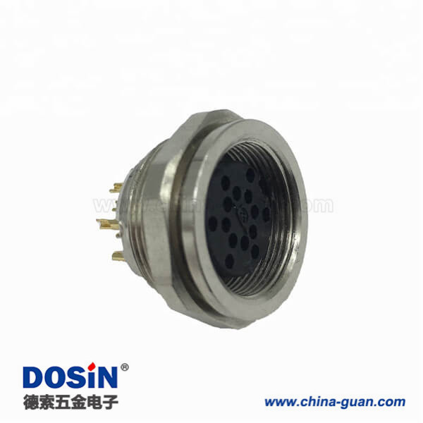 防水連接器M16 母頭14芯工業(yè)圓形連接器 防水連接器M16 母頭14芯工業(yè)圓形連接器