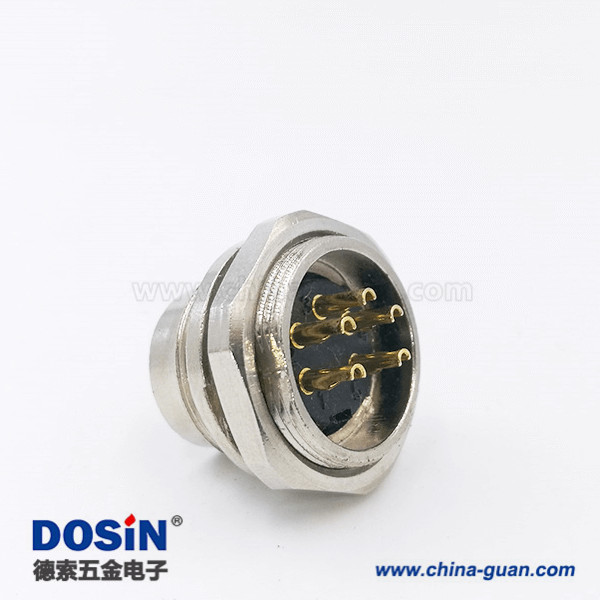 M16 5芯連接器公頭航空插座焊接型板端連接器 M16 5芯連接器公頭航空插座焊接型板端連接器