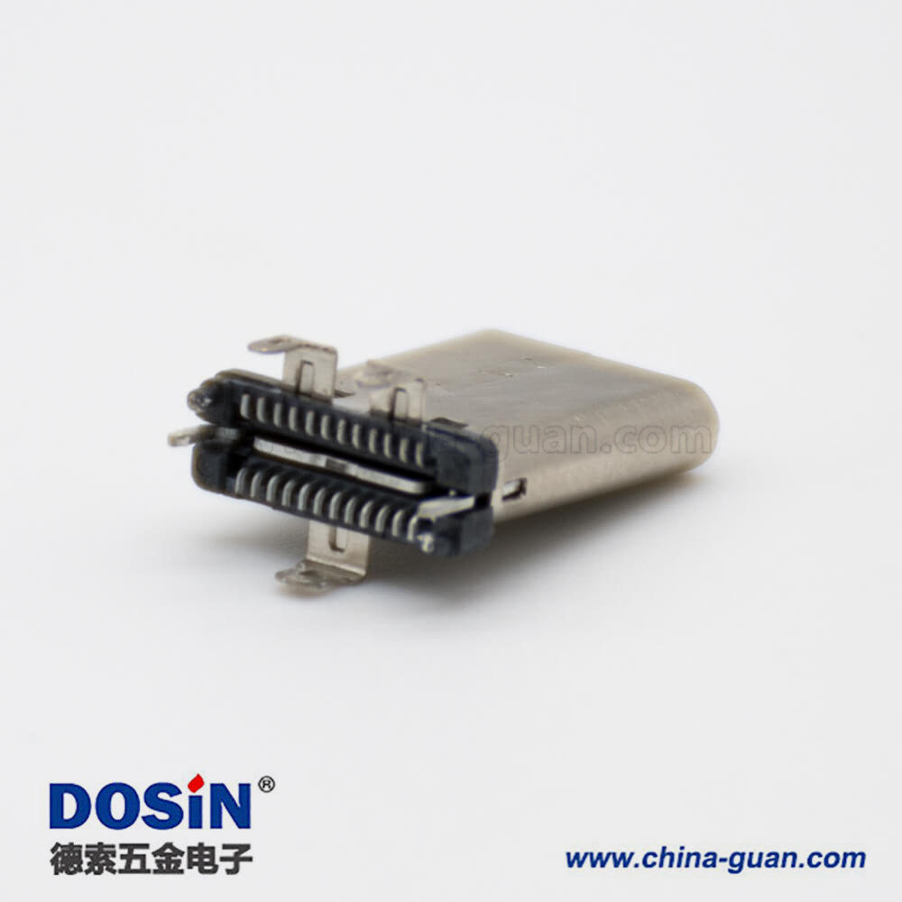 USB Type C 連接器24芯3.1直式公頭面板安裝 USB Type C 連接器24芯3.1直式公頭面板安裝