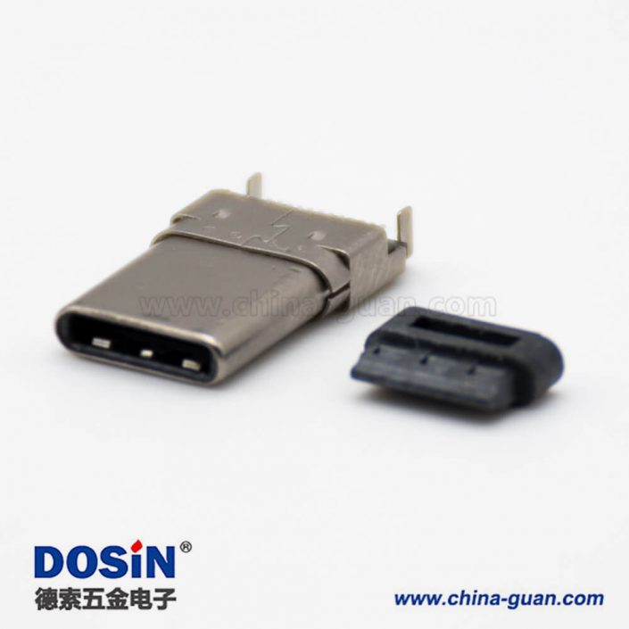 typeC接口3.1沉板公頭雙貼直式24芯連接器 typeC接口3.1沉板公頭雙貼直式24芯連接器