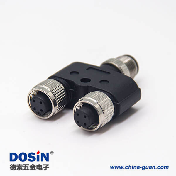 m12公母轉(zhuǎn)換頭Y型4pin兩母頭轉(zhuǎn)一公頭 m12公母轉(zhuǎn)換頭Y型4pin兩母頭轉(zhuǎn)一公頭