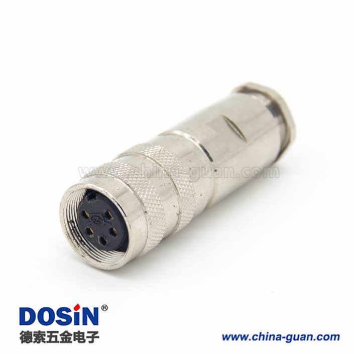 5芯工業(yè)插頭接線 M16直式電纜母頭連接器 5芯工業(yè)插頭接線 M16直式電纜母頭連接器