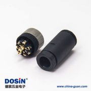 m12壓力傳感器接線塑膠直式母頭航空插頭8芯鎖接 m12壓力傳感器接線塑膠直式母頭航空插頭8芯鎖接