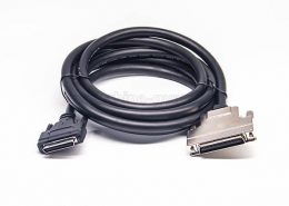 SCSI 線 VHDCI 型68芯注塑公頭轉(zhuǎn)HPCN68芯金屬組裝式公頭