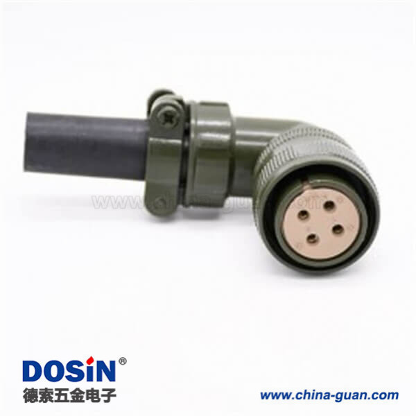 彎式MS3108A20-4S 4芯機器人手臂插頭 彎式MS3108A20-4S 4芯機器人手臂插頭