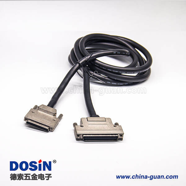 68Pin SCSI線HPCN公頭轉(zhuǎn)VHDCI型68芯公頭雙邊線鋅合金外殼組裝線2米 68Pin SCSI線HPCN公頭轉(zhuǎn)VHDCI型68芯公頭雙邊線鋅合金外殼組裝線2米
