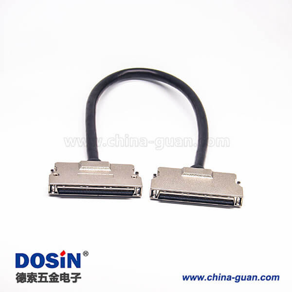 SCSI線HPCN型100芯公轉(zhuǎn)公鋅合金外殼組裝線材2米 SCSI線HPCN型100芯公轉(zhuǎn)公鋅合金外殼組裝線材2米