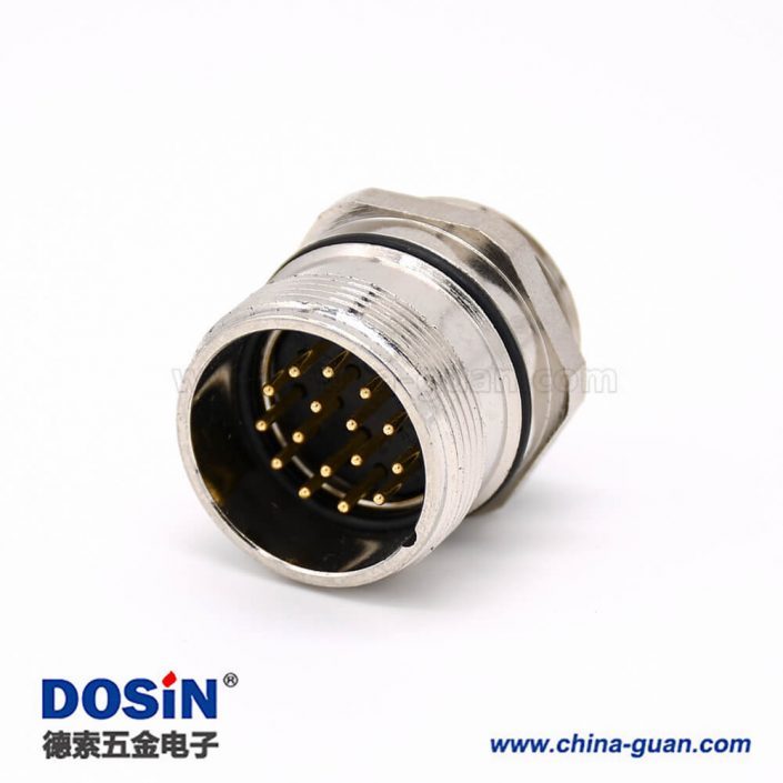 工業(yè)連接器插座 M623 16芯 直式板端接線公插座 工業(yè)連接器插座 M623 16芯 直式板端接線公插座