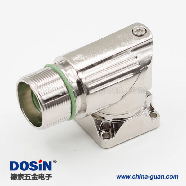 M23伺服連接器8芯彎角重載母插座 M23伺服連接器8芯彎角重載母插座