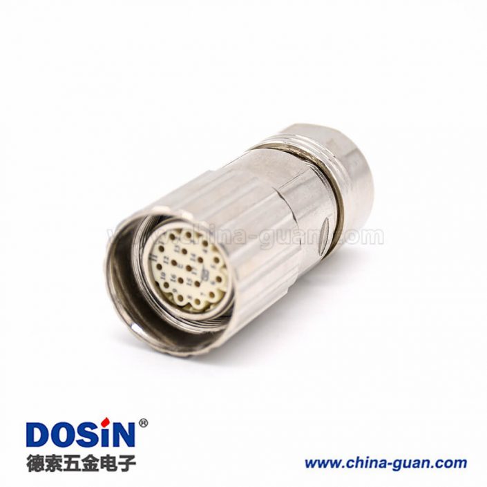 直式電纜插頭 M623 17芯接線母頭防工業(yè)連接器 直式電纜插頭 M623 17芯接線母頭防工業(yè)連接器