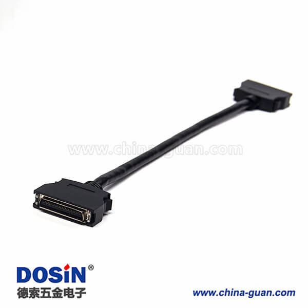 SCSI50針HPCN 直式公頭轉(zhuǎn)公頭按鍵式連接器1米 SCSI50針HPCN 直式公頭轉(zhuǎn)公頭按鍵式連接器1米