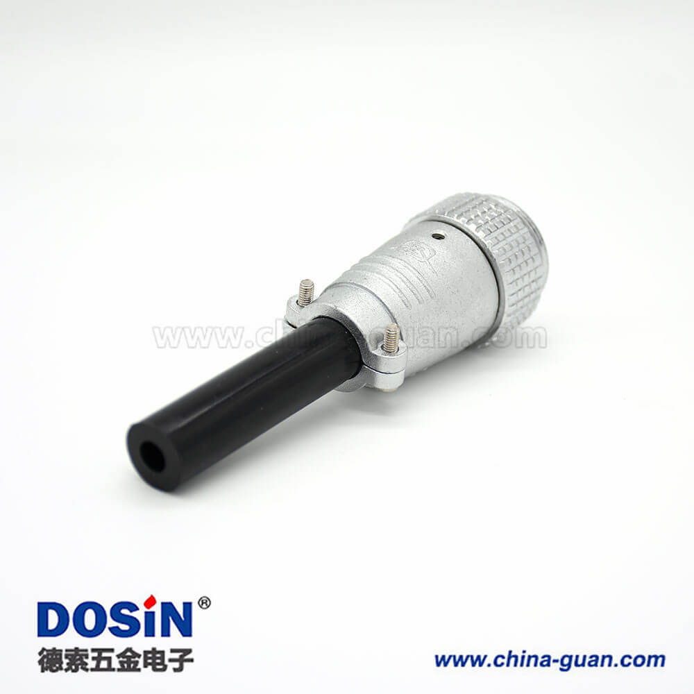 快速公插頭P24 12芯直式圓形接線航空連接器