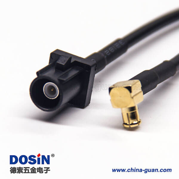 Fakra線(xiàn)束FakraA型公頭轉(zhuǎn)MCX公頭線(xiàn)材連接器 RG174 線(xiàn)長(zhǎng)1米