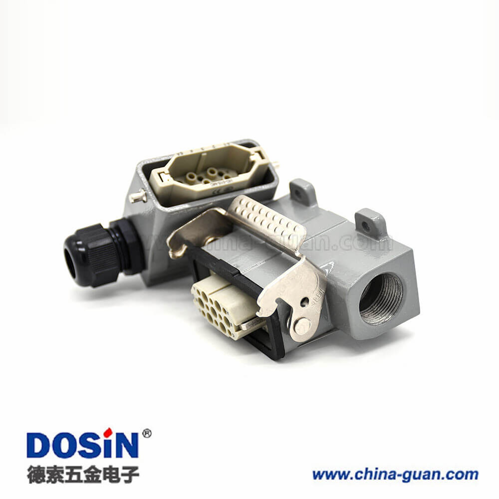 矩形連接器H10A表面安裝不帶針公頭7芯公母對(duì)接斜出口表面安裝螺紋PG16重載連接器 矩形連接器H10A表面安裝不帶針公頭7芯公母對(duì)接斜出口表面安裝螺紋PG16重載連接器